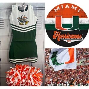 Cheerleading uniform Miami Hurricanes